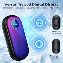 EYERZ hand warmer held outdoors providing quick warmth on the go