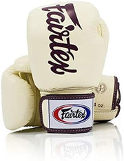 Fairtex BGV19 front view showing sleek leather profile and secure closure for better control