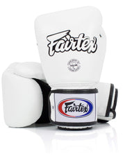 Fairtex BGV1BR front profile showing premium leather and ergonomic fit for comfortable training