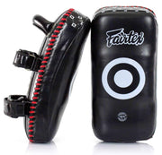 Fairtex KPLS2 front view showing curved face and secure straps for consistent targeting