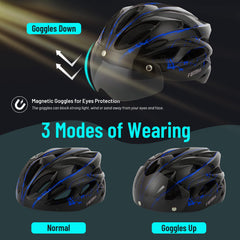 Favoto helmet magnetic visor close-up, easy attach and sun protection