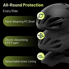 Favoto helmet side profile highlighting vents and cooling benefit
