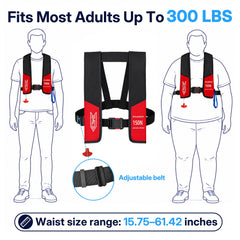 Faxpot whistle and wide reflective strips for louder, more visible rescues