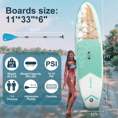 FBSPORT close-up of textured non-slip deck pad for secure yoga balance