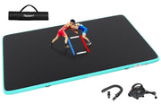 FBSPORT mat front view showing full training area and durable surface benefit