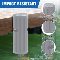 FBULWSEC dock bumper mounted on dock illustrating easy secure installation