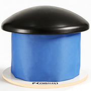 FC FUNCHEER front view of pommel trainer showing stable wood base and four steel legs for reliable practice