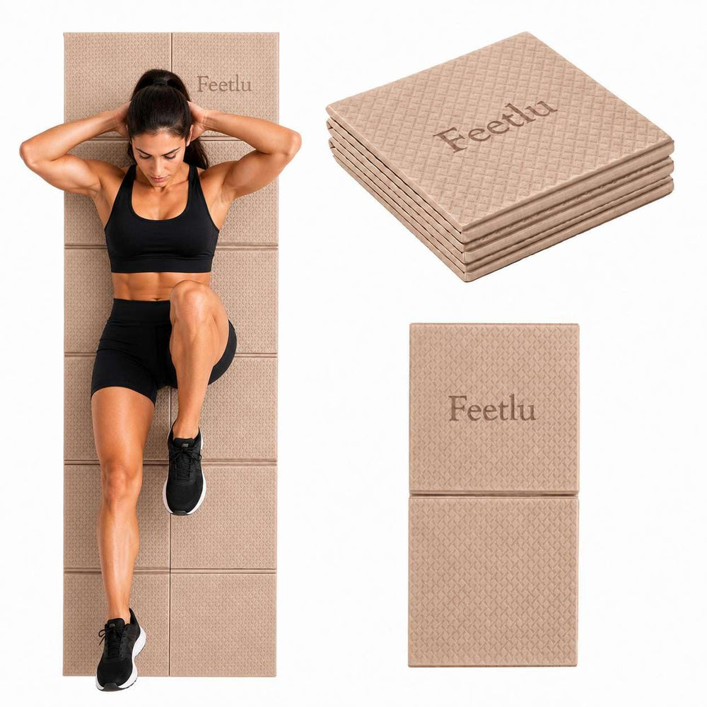 Feetlu front view of wheat mat showing full surface and dimensions for stable practice