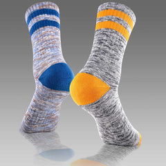 FEIDEER sock worn in hiking shoe demonstrating comfort on trail