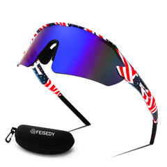 FEISEDY front view showing wraparound frame and full eye coverage benefit