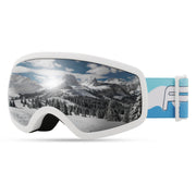 FEISEDY front view of goggles showing full frame and clear lens for protection