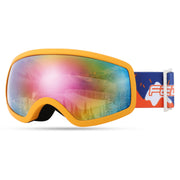 FEISEDY front view of goggles showing shape and coverage for improved visibility