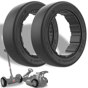 Felixstory front view of two 10x2.75 replacement tires showing quick-release fit and benefits