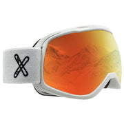 Feosger front view showing full goggle and packaging, clear protection