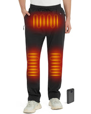 FERNIDA heated pants front view showing pockets and fleece, practical warmth