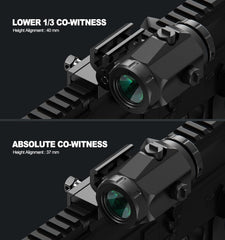 Feyachi 3x magnifier flipped to side demonstrating instant transition advantage