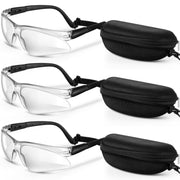 Fiada front view of goggles and case showing ready-to-use protection