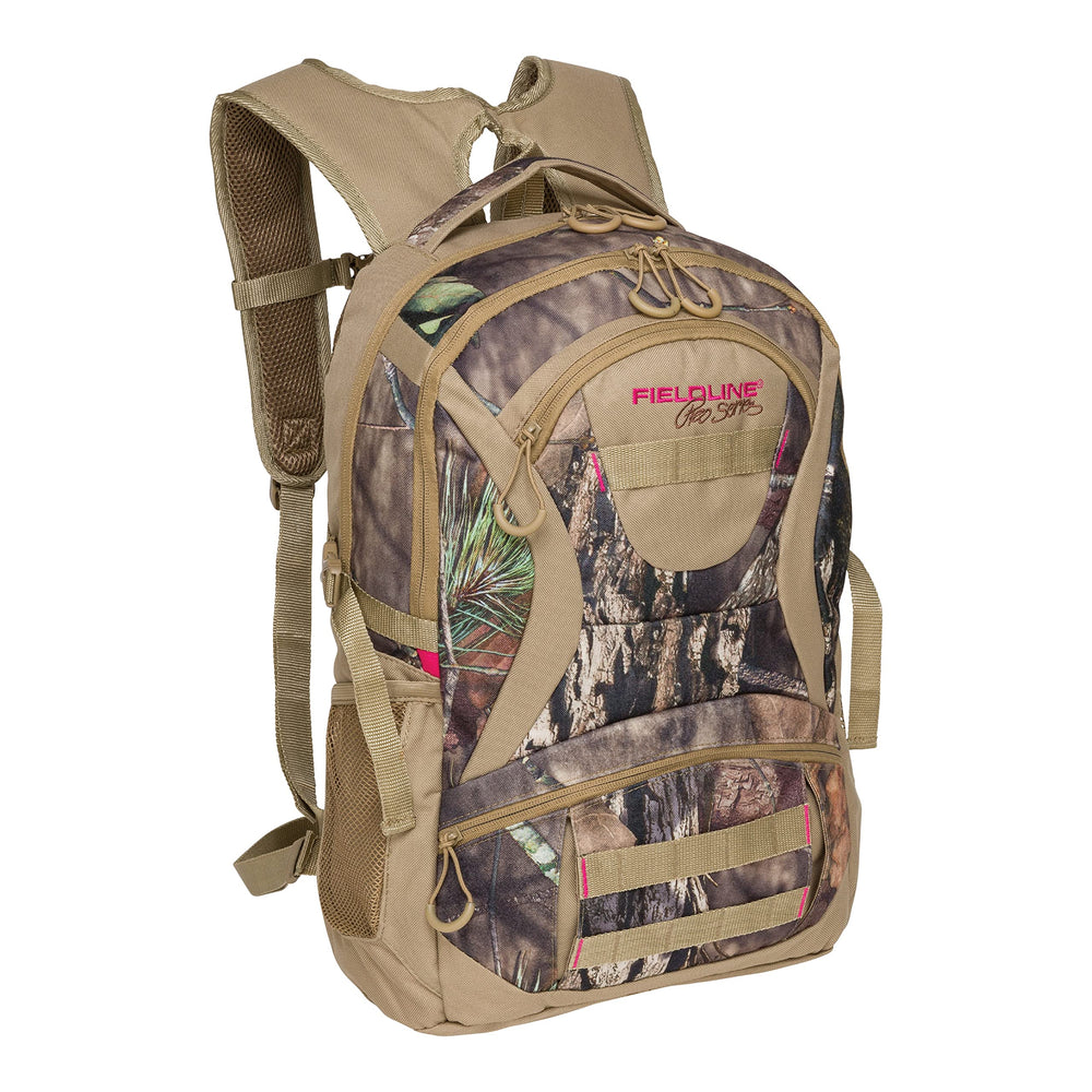 Fieldline Treeline front view showing camo and quick-access pocket for easy reach
