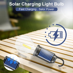 Fieldspark close-up of solar panel and clip hook for easy hanging