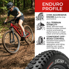 Fincci tire mounted on a 27.5 wheel demonstrating fit and rim compatibility