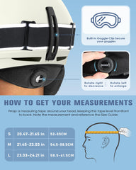 Findway helmet ear pad removal demonstrating washable comfort benefit