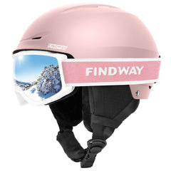 findway helmet front view showing sturdy ABS shell and clear protection