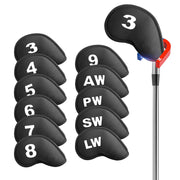 FINGER TEN front view of 11-pack black covers showing organized protection