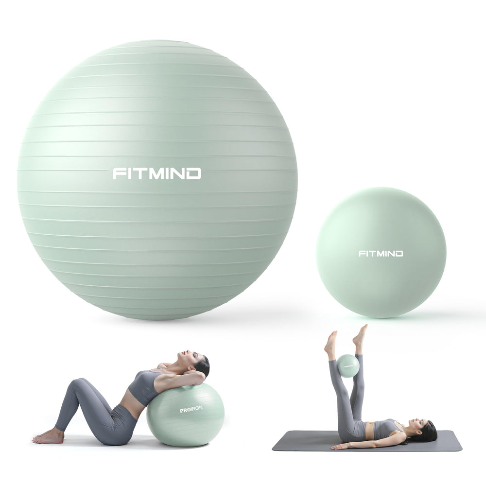 FITMIND 65cm ball front view showing size and stability benefit