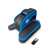 FitNation Pedal Pro Plus front view showing compact blue housing and pedals for convenient low-impact exercise