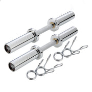 FITNESS MANIAC front view pair showing chrome finish and set benefit