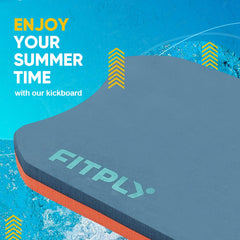 fitply kickboard in pool being used to improve kicking technique