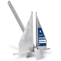 Five Oceans front view of fluke anchor showing compact shape and fit