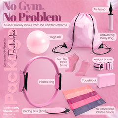 FlexiLuxe close-up of magic circle and resistance band highlighting durable grip and control