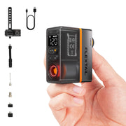 FLEXTAILGEAR front view showing compact electric pump and buttons, easy portability