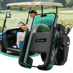 FLORICH front view of mounted phone holder showing secure fit and quick access