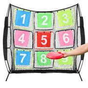 FLOLXNB front view of 9-target net showing scoring face and portability benefit