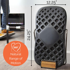FluidStance Plane side profile showing low center of gravity safety benefit