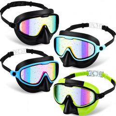 Flutesan front packaging showing four colorful kids goggles for easy choice