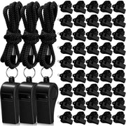 Flutesan front pack showing 48 whistles and lanyards for easy distribution