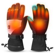 Flyhare front view gloves showing waterproof exterior and fit, warmth for cold days