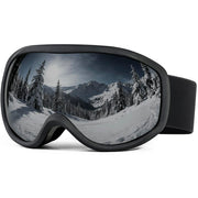 FMY front view of goggles showing wide panoramic lens and clear visibility benefit