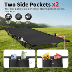FOCHIER F folded cot in carry bag highlighting compact portability