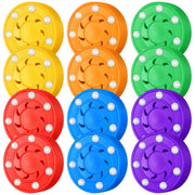 Foilswirl front packaging showing 12 colorful pucks and brand name for easy selection