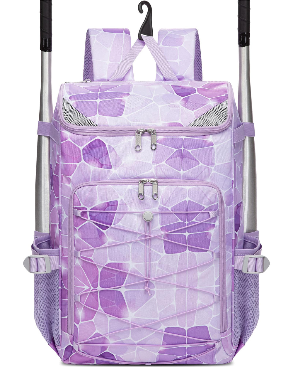 FOKDUVB lavender backpack front view showing organized storage and easy carry