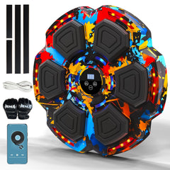 FOOING front view mounted on wall showing compact trainer and benefits of space-saving