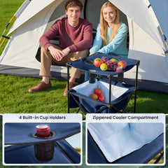 Foristrail open insulated cooler compartment storing chilled drinks to extend freshness