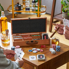Foster & Rye two playing cards dealt on table showing smooth card faces for easy shuffling