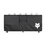 Fox Racing front view of tailgate cover protecting truck surface and bikes