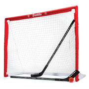 Franklin Sports goal front view showing full frame and easy setup benefit