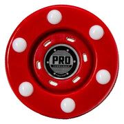 Franklin Sports front view of puck showing official size and branding benefits